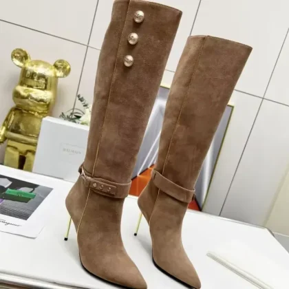 2024 New Arrival Factory in Stock Boots Famous Top Quality High Heel Boot Leather Boots for Ladies