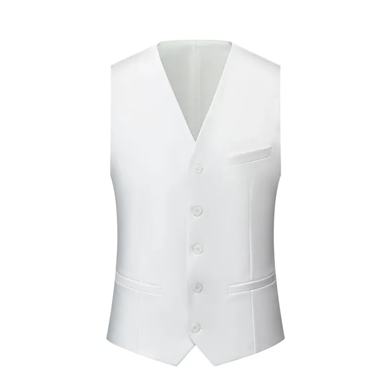 Made Formal Dresses White Shawl Lapel Men Suit 3 Piece Set Men Wedding Suits Groom Wedding Tuxedo Suit for Men - Image 5