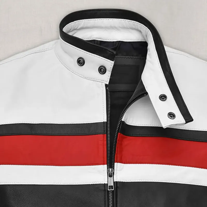 Motorcycle Clothing Ride Leather Jacket for Men Stand Stylish Durable Design Waterproof Breathable Casual Wear low moq - Image 3