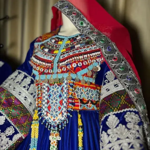 Handmade Afghan Vintage Banjara Dresses 2 Set Traditional Kochi Embroidered Outfits Ethnic Tribal Wear for Women Family Pack - Image 2