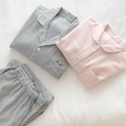 Luxury Unisex Pyjamas Men Women's Sleepwear Sets Korean Style Cotton Pajamas Women Lounge Wear Set Pajamas for Couples