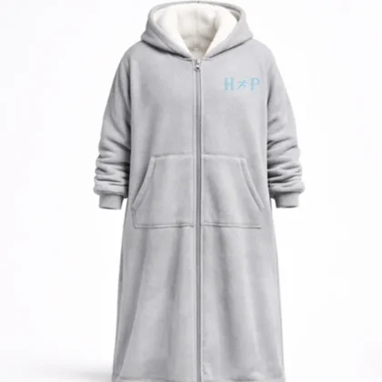 Oversized Blanket Hoodie Women Men Winter Hooded Wearable Blanket Hoodie With Sleeves Sherpa Fleece Sweat Sleepwear