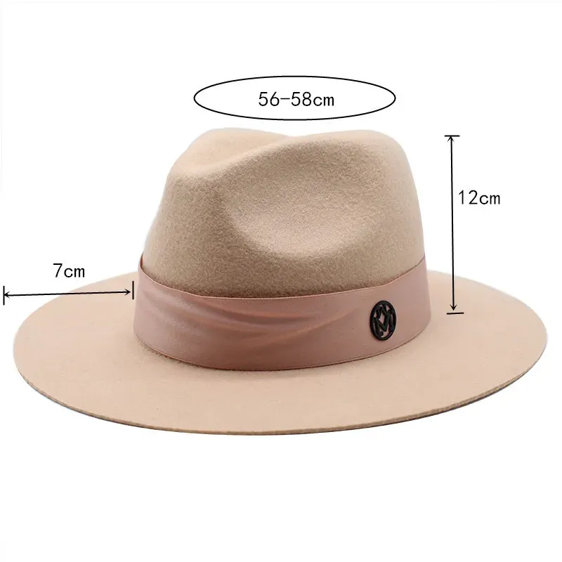 Fedora Hats for Men Women 100% Australian Wool Felt Hat Vintage Wide Brim Western Sun Hat with Rope - Image 2