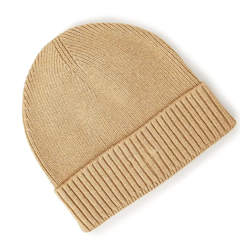 High Quality Wool Ribbed Beanie Hat Logo Winter Knitted Cap for Men Women Warm Outdoor Knit Beanie Hat - Image 2