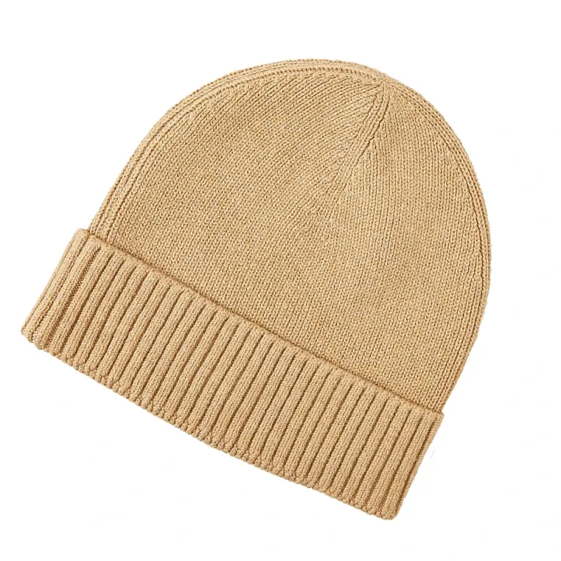High Quality Wool Ribbed Beanie Hat Logo Winter Knitted Cap for Men Women Warm Outdoor Knit Beanie Hat - Image 3