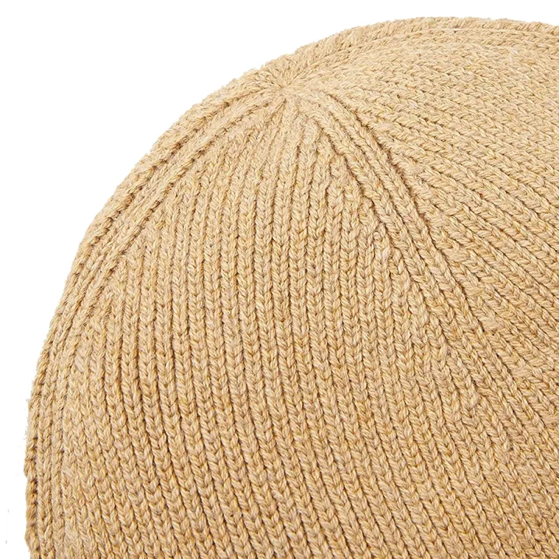 High Quality Wool Ribbed Beanie Hat Logo Winter Knitted Cap for Men Women Warm Outdoor Knit Beanie Hat - Image 5