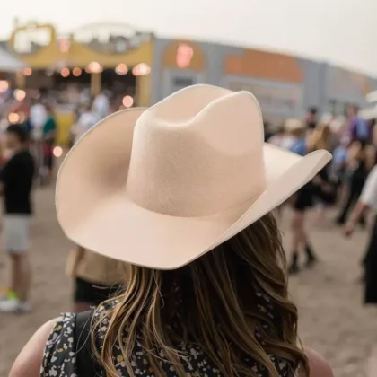 Blank Wool Felt Solid Color Cowboy Hats High Quality 100% Wool Wide Brim Wool Fedora Hats for Women Men Fashion Dress