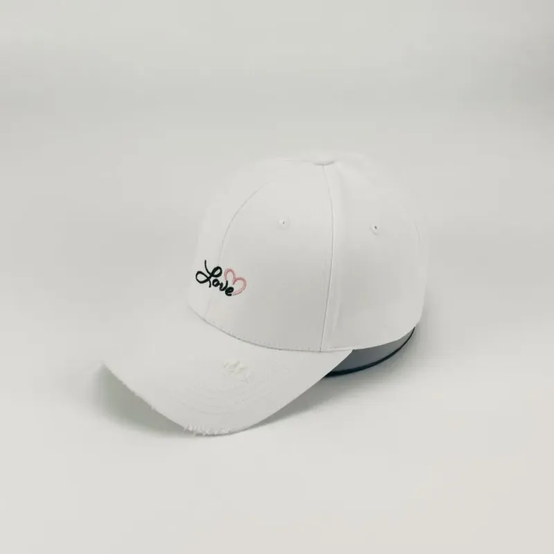 Manufacturers High Quality Cotton Baseball Caps for Men Women Casual 6 Panel Golf Caps Romantic Love Embroidered Hat for Gift - Image 4