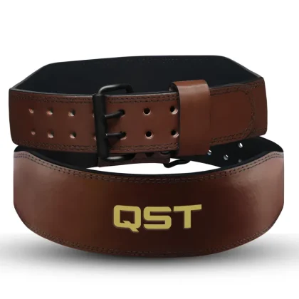 New Arrival Cowhide Leather Weightlifting Belt 8-10mm Heavy Duty Advanced Protection Non-Slip Unisex Buckle Closure Fitness