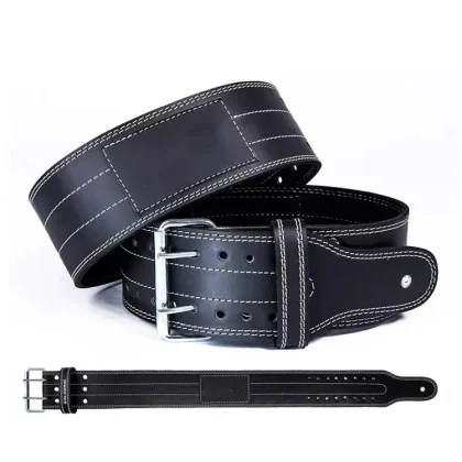 Logo Cowhide 10mm Breathable Heavy Duty Back Support Weightlifting Belt with Advanced Protection for Gym Sports