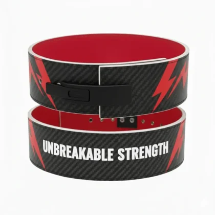 Heavy Duty 10mm Adjustable Lever Belt Gym Powerlifting Strength Training Cowhide Non-Slip Support Advanced Protection