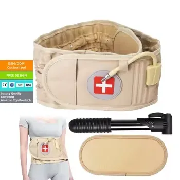 Adjustable Flexible Lumbar Support Belt with Spinal Traction for Lower Back Pain Relief One Size