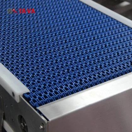 Advanced Technology Modular Conveyor Belt with Rubber Material Adjustable Speed & Heat Resistant Features for Sale