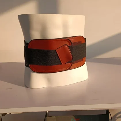 PinGuan Modifiable Adjustable Leather Lumbar Support Belt Professional Protection Breathable Design Lower Back Elastic Waist