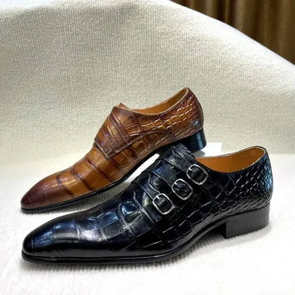 2025 Ruvell Premium Men's Driver Dress Shoes Slip-On Leather Fashion Wholesale Loafers Trade Assurance Breathable for Summer