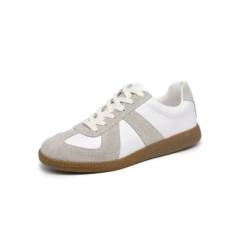 High-End Margiela MM6 for Dr for Lace-Up Shoes Mens Womens White Couples Genuine Leather Casual Sneakers Retro Niche - Image 5