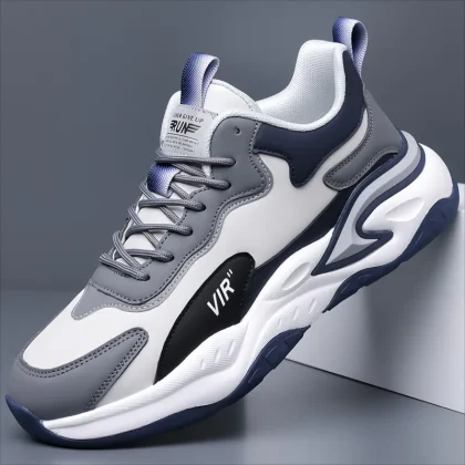 B22New Arrival Trendy Chunky Sneakers Factory Wholesale Premium Leather Men Women Daily Walking Shoes Shock Absorb Sport Running