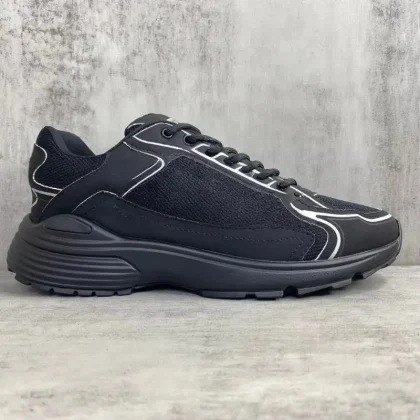 Luxury Designer Shoes Men's Casual Sneakers Genuine Leather Breathable Mesh Walking Style Shoes 30 Chunky Sneakers Daily Outfits