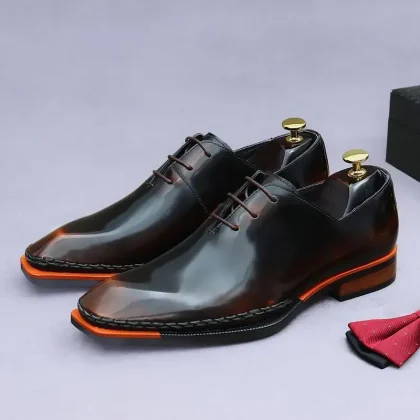 High Quality New Hot Selling High Quality Genuine Leather British Business Large Size Men's Leather Shoes