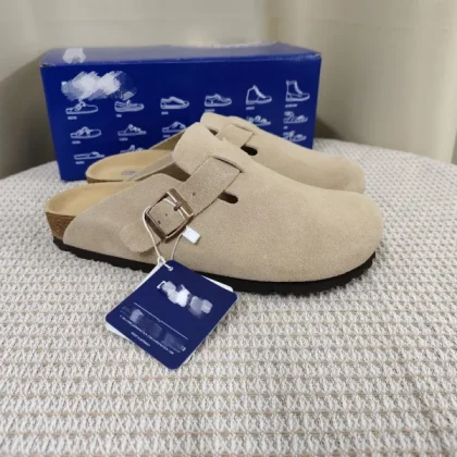 Premium 1:1 Berk Style Sandals Suede Leather Inspired Shoes Soft Cork Summer Breathable Daily Wear for Men Women
