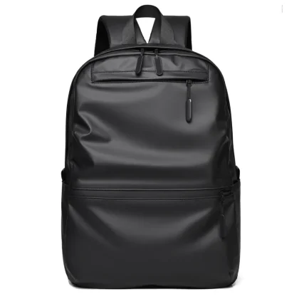 Handmade Cowhide Black Backpack Premium Quality Genuine Leather Laptop Travel College School Drawstring Bags for