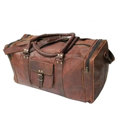 High Quality New Design Leather Duffle Bag Luxury Sport Style Zipper Best Quality for Travelling All Sizes Reasonable Price