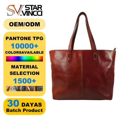 Premium Italian Leather Tote Bag Designer Fashion Large Capacity Women's Handbags