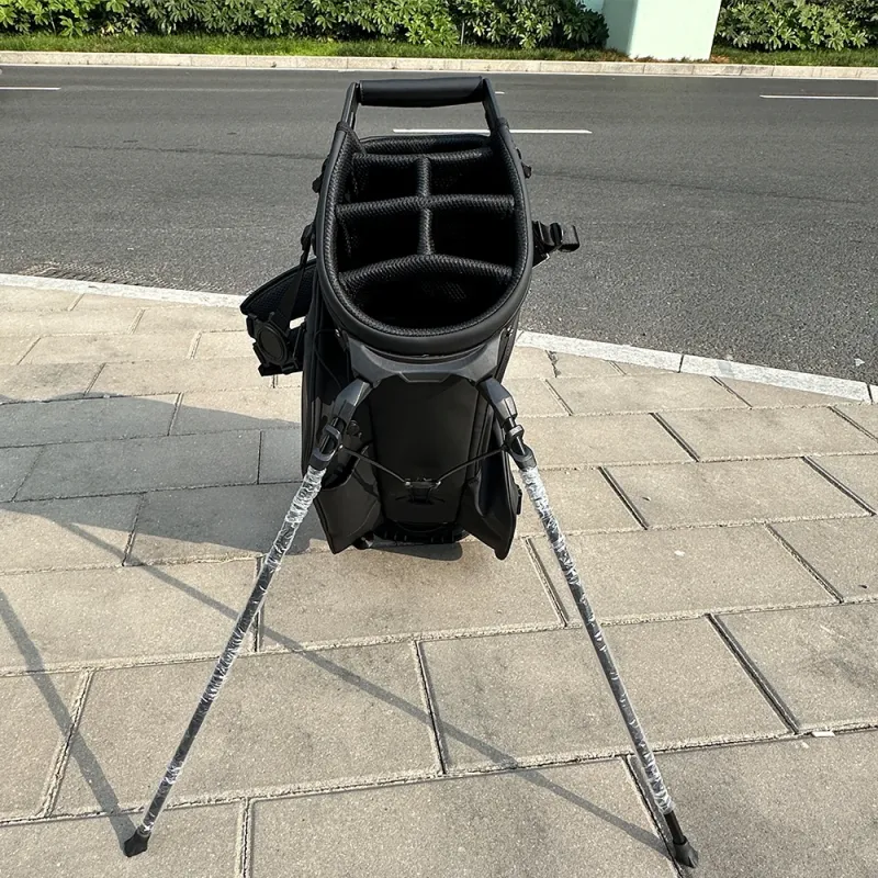 ASL GOLF Black White Waterproof Pu Leather Golf Stand Bag Stand Golf Bags for Men Premium - Image 5