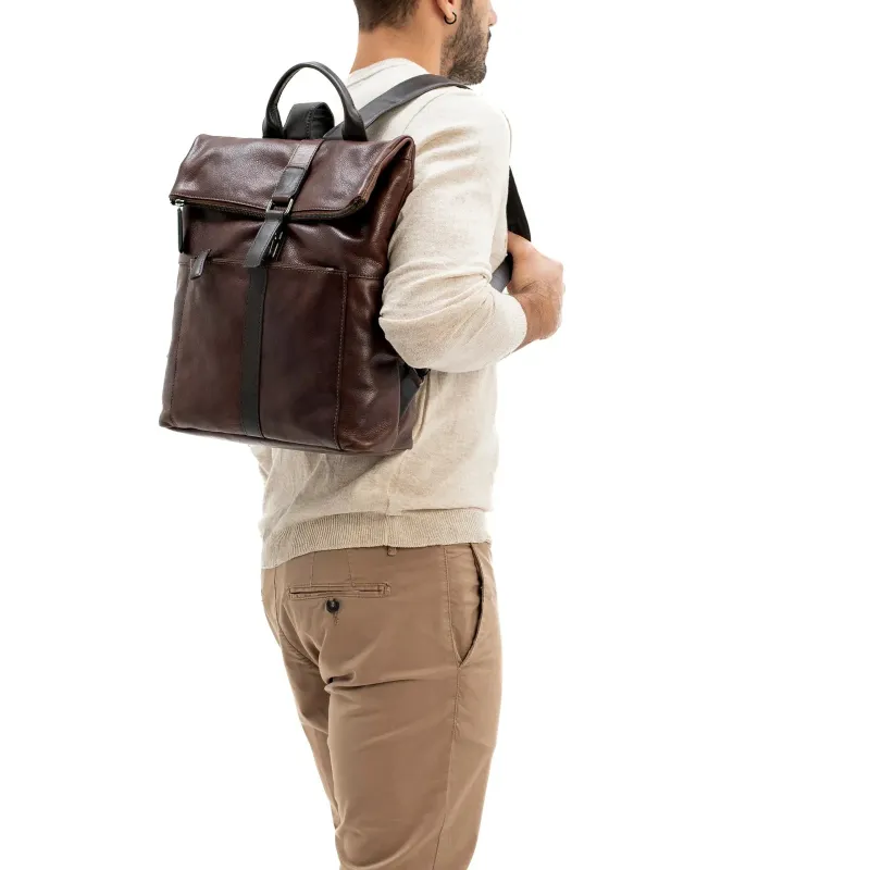 Outdoor Genuine Leather Backpacks for Men Premium Satchel Bags Office School Vintage Travel Briefcase Logo Design - Image 5