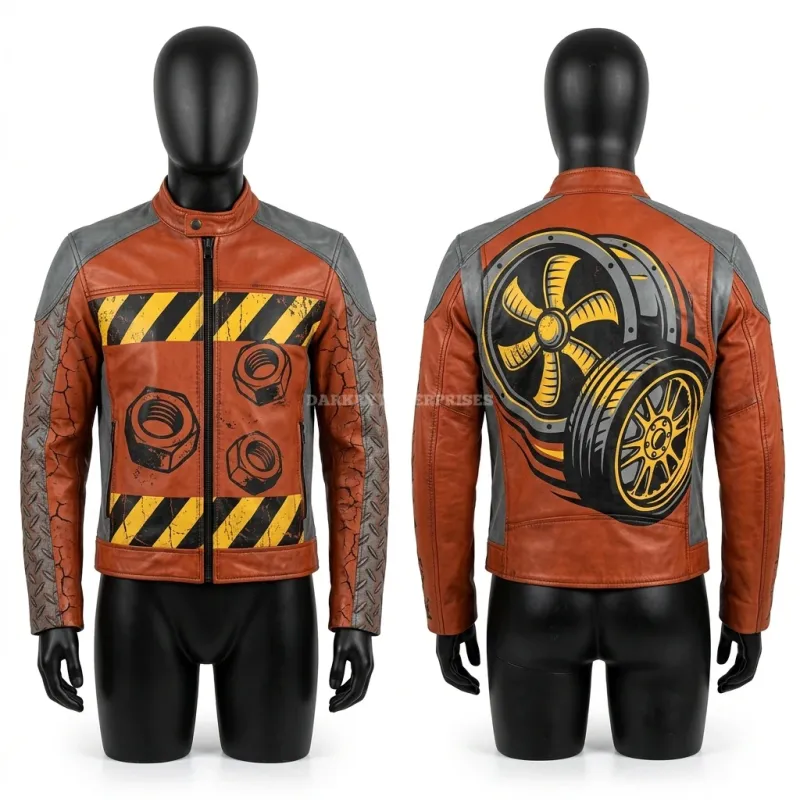 Carbon Look Racing Leather Jacket Graphic Biker Moto Coat Men Advanced Protection Motorbike Rider Gear Sportswear - Image 4