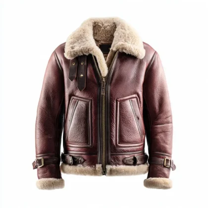 PREMIUM FUR LEATHER JACKET HEAVY DUTY FOR FORMAL WEAR. This one Screams Money and Durability. Winter Jacket that actually lasts