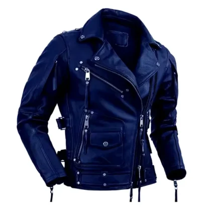 Premium Men's Leather Jacket Winter Slim Fit Stand Hooded High Street Breathable Quick Dry Windproof Letter Everyday Wear
