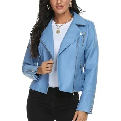 Women Streetwear Genuine Sheep Skin Leather Jacket | Autumn Knitted Biker Varsity Jacket | Windproof Breathable
