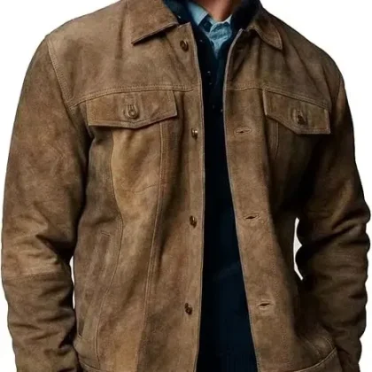 Suede Brown Men Real Leather Jackets High Quality Leather Suede Biker Jacket Perfect for All Season Suede Leather Bomber Jacket