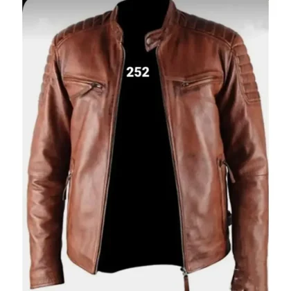 Unisex High-Demand Winter Racer Leather Jacket Good Quality Leather Long Lasting Canvas Waterproof Windproof Breathable Outdoor
