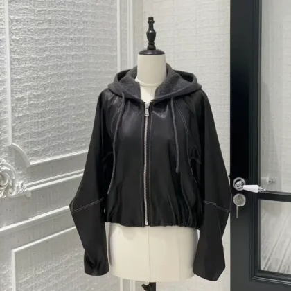 High Quality Unique Design Luxury Leisure Soft and Breathable Genuine Leather Casual Women's Jacket