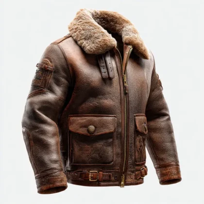 PREMIUM FUR LEATHER JACKET HEAVY DUTY FOR FORMAL WEAR. This one Screams Money and Durability. Winter Jacket that actually lasts
