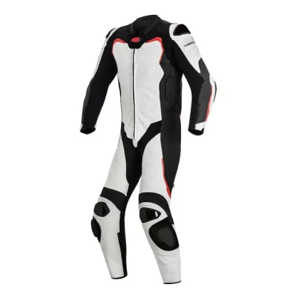 Motorbike Racing Suit One Piece Suit Cowhide Leather Motorcycle men's Race Suit With Design motorbike jacket
