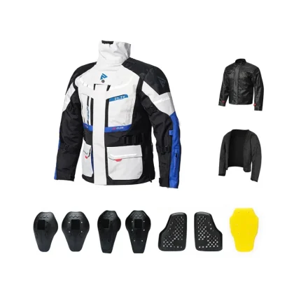 [DKM] ZILZO Motorcycle Adventure Turing Jacket Motorcycle Protective Riding Jacket with Armor Pads