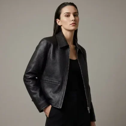 Real Leather Jacket Women Leather Coat Casual Real Women's Leather Jacket Coat
