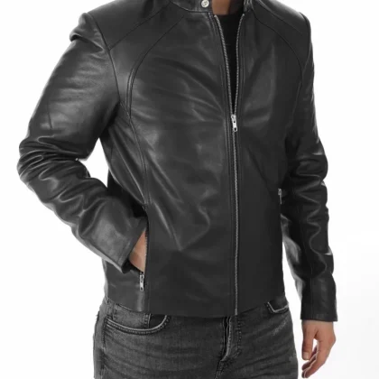 Bullet Black Leather Biker Jacket
