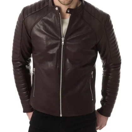 Legend Brown Leather Biker Jacket