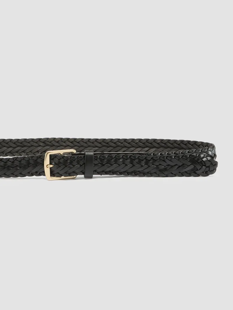 OC STRIP 054 - Black Leather Belt - Image 4