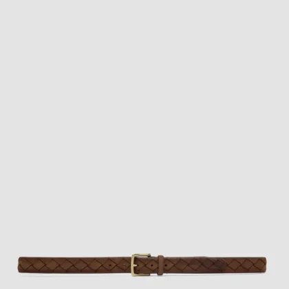 OC STRIP 29 - Brown Woven Suede Belt