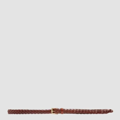 OC STRIP 064 - Brown Woven Leather Belt