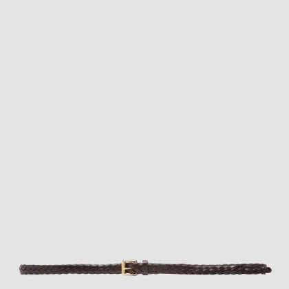 OC STRIP 064 - Brown Woven Leather Belt
