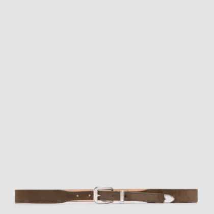 OC STRIP 092 - Green Suede Belt