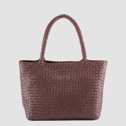 RAQUEL 001 - Burgundy Leather Shoulder Bag