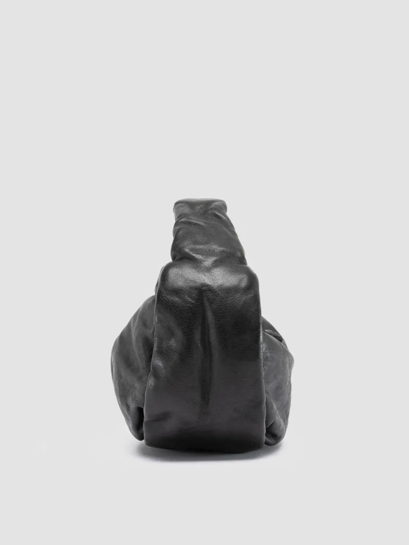 BOLINA 044 - Black Leather Shoulder Bag - Image 3