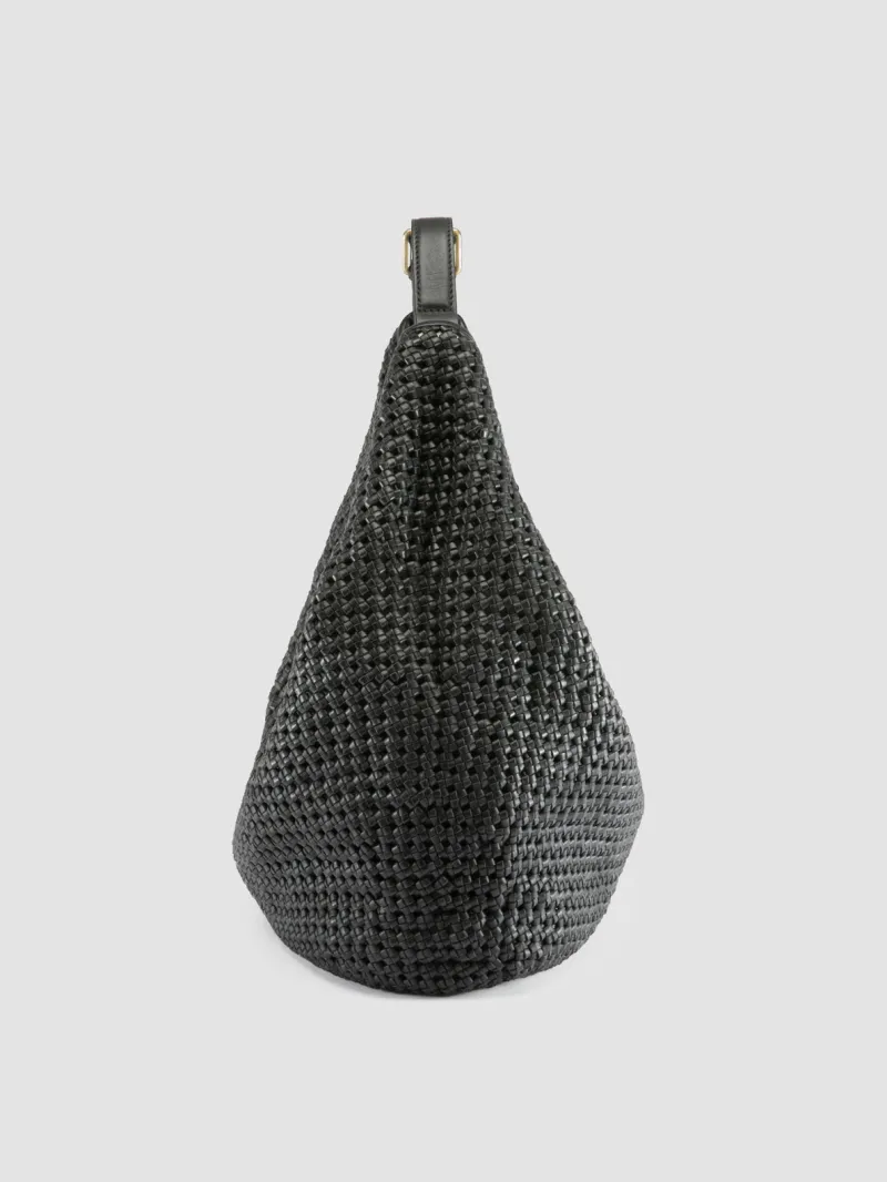 VICKY 002 - Black Leather Shoulder Bag - Image 5